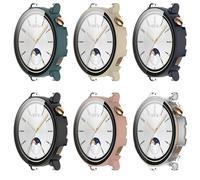 6 Pack Hard PC Case with Tempered Glass Screen Protector Compatible with Huawei Watch GT4 41MM Watch Bumper Guard Protective Cover Touch Sensitive Film