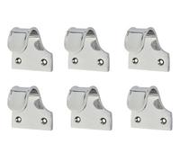 6 Pack - Harvey Paul Sash Window Finger Lift, Polished Chrome, 52 X 35mm