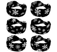 6 Pack Headbands for Women, Christmas Snowflakes (9)_4 Headbands Non Slip Fashion Wide Headband Hair Wrap for Women Girls
