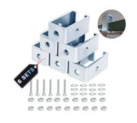 6 Pack Heavy-Duty 1-5/8" Strut Channel Trolley Track Hanger for P1834-EG , 1200 LB Load Rated, Galvanized Steel Intermediate Support Bracket for Hoists & Boxing Sandbags