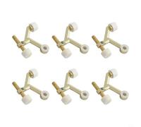 6 Pack Heavy Duty Adjustable Hinge Pin Door Stops Zinc Alloy with Antirust Coating Designed to Protect Walls from Damage Suitable for Screen and Balcony Doors
