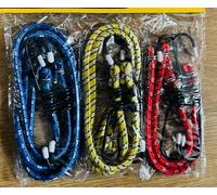 6 Pack Heavy Duty Bungee Cords with Hooks - Strong Elastic Tie Down Straps for Tarp, Luggage, Caravans, Motorbike, Camping, Garden & Roof Racks