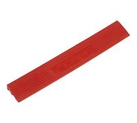 6 Pack Heavy Duty Floor Tile Edge - Pp Plastic - 400 X 60mm - Male - Red