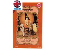 6 Pack Henne Hair Color Auburn 100gm, Black, Brown, Chestnut Brown, Copper, Golden Blond and Mahogany (Copper)