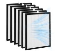 6 Pack Hepa Filter for Meaco 12L 12LE Low Energy Dehumidifier H13 Hepa Filter Replacement (21.8x15.7x1cm)