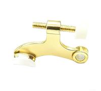 6 Pack Hinge Pin Door Stop, Adjustable Heavy Duty Zinc Alloy Door Stopper for Standard Butt Hinges 3-4 Inch, Wall Protection Gate Bumper(gold)