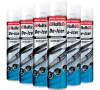 6 Pack Holts Fast-Acting De-Icer Spray 600Ml - Instant Car Windscreen Ice Removal And Refreezing Prevention