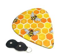 6 Pack Honeycombs Guitar Picks - 0.46 0.71 0.93 mm Includes Cool Guitar Picks Thin Medium Heavy Thickness, Electric Guitar Picks for Acoustic Guitar Bass Ukulele