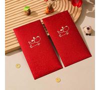 6-Pack Hot Stamping Red Envelopes, Creative Lucky Money Pockets for Birthday & Wedding Celebrations