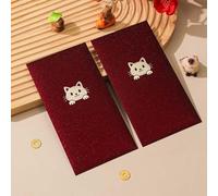 6-Pack Hot Stamping Red Envelopes, Creative Lucky Money Pockets for Birthday & Wedding Celebrations