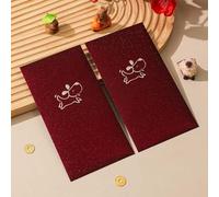 6-Pack Hot Stamping Red Envelopes, Creative Lucky Money Pockets for Birthday & Wedding Celebrations