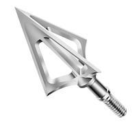6 Pack Hunting Broadhead 100 Grain 420 Stainless Steel Fixed Blade Broadhead Arrow Tips Archery Arrowhead for Crossbow and Compound Bow