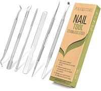 6-Pack Ingrown Toenail File and Lifters, Professional Surgical Stainless Steel Ingrown Toenail Removal Tool Kit, Manicure Treatment Pedicure Tools for Feet Under Nail Cleaner Correction Polish Pain