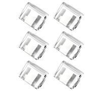 6 Pack Invisible Trouser Hem Clips Transparent No-Sew for Jeans Trousers