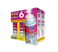 6 PACK JOHNSONS 4FLEAS HOUSE FLEA FOGGER KILLER BOMB SPRAY ROOM TREATMENT