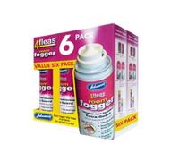 6 Pack Johnsons Vet 4 Fleas Room Fogger Spray Twin Pack 100 ml, 2 count (Pack of 3)