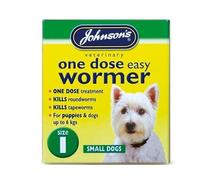 (6 Pack) Johnson's Vet - Easy Dose Wormer Size 1 Small Dog 3 Tabs