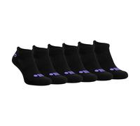 Jeep - 6 Pairs Ladies Performance Polyester Low Cut Ankle Length Trainer Gym Socks (4-8, Black)