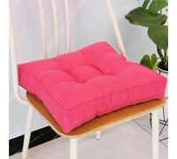 6 Pack Lar Memory Foam Seat Cushs - Firm Square Bo Pads for Dining Chairs Sofas Armchairs Garden & Outdoor Use - Watermn Red Ideal for Elderly & Pregnancy 50x50 cm