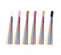 6 Pack Leather Bookmarks, Ribbon Markers Artificial Leather Bookmark with Colorful Ribbons for Bible, Poems, Novel