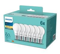 6-pack LED E27 Normal Frost 60W 806lm