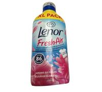 6 Pack - Lenor Fresh Air Fabric Softener - Flower Blossom - 86 Washes / 1204 ml