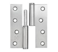 6 Pack Lift Off Door Hinges 4", Heavy Duty Stainless Steel Detachable H Hinge, Left Handed, Rust-Resistant, Indoor and Outdoor Use, Loading Capacity 50 Lbs
