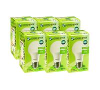 (6 pack) Lowenergie LED Light Bulb 10w Edison Screw E27 Day White 6000K A60 GLS A+ Energy Saving Lamp