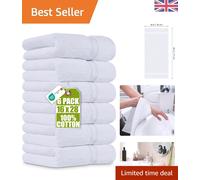 6-Pack Luxury Hand Towels - 100% Cotton, Ultra Soft & Highly Absorbent, 41x71cm