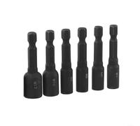 6 Pack M4-M12 Screw Tap Socket Adapter Set Screw Tap Socket Adapter Set of Alloy Steel Essential Toolset for Any DIY Enthusiast and for Hand Electric Drill Workshop Tools