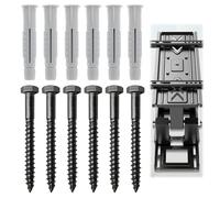 6 Pack M8*70mm Lag Bolt Wall Plug,Screws and Wall Plugs Set,Plasterboard Wall Screw Set,M8 Bolts & Raw Plugs,Heavy Duty Screws Bolts for TV Bracket Aerial Sky Dishes Mast Shelves Mounting