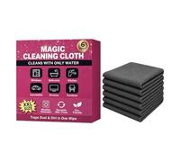6 Pack Magic Microfiber Cleaning Cloths Thickened 16x12 Inch Reusable Towels Lightweight Streak Free Lint Free Scratch Frees for Glass, Windows, Kitchen, Stainless Steel, Car Screens, Mirrors, Tiles