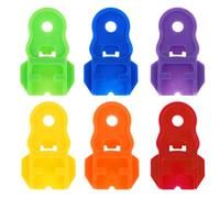 6 Pack Manual Easy Can Opener, Colorful Soda Beer Can Tab Cover, Plastic Beer Leakproof Can Cover Protector Leakproof Drink Shield for Beer, Soda, Protects from Dust and Bees at BBQ, Picnic, Beach