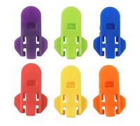 6 Pack Manual Easy Can Opener, Colorful Soda Beer Can Tab Cover, Plastic Beer Leakproof Can Cover Protector Leakproof Drink Shield for Beer, Soda, Protects from Dust and Bees at BBQ, Picnic, Beach