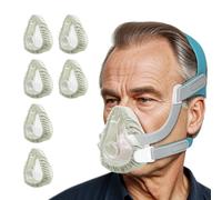 6 Pack Mask Liners for CPA, Comfortand Leak-Free Experience. Silky Full face Mask Covers One-Size-Fits MostRespironics DeVilbiss Reduce Noisy & Red Marks