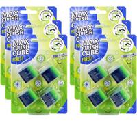 6 Pack Max Flush Cube Toilet Cleaning Blocks Forest Scent In Cistern Foaming Cleaner Coloured Water Long Lasting Freshness