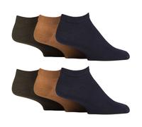 6 Pack Mens Diabetic Trainer Socks | Cushioned Foot Wide Ankle Socks
