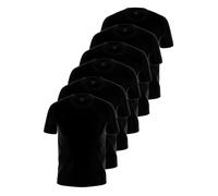 6 Pack Men's T-Shirt Vests Micro Modal by Ammann 10114 M-2XL Black and White