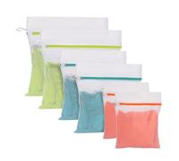 6 Pack Mesh Laundry Bags,Laundry Bags for Washing Machine,Reuse Washing Bag for Laundry, for Delicates Blouse, Hosiery, Underwear, Bra, Lingerie, Baby Clothes（2M 30x40 2L 40x50 2XL 50x60）