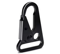 6 Pack Metal Rifle Sling Clips Tactical Snap Hook Enlarged Mouth Single Point Slings Clip for Paracord Webbing Strap Outdoor Accessories - 1"(25mm)