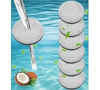 6 Pack Micro Disc Water Filter Discs Compatible with Brita Fill & Go Bottles Carafes,Water Filter Discs Reduces PFAS,Chlorine,Microparticles,Other Impurities in Drinking Water,Save up to 60L/pcs