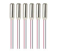 6 Pack Micro Vibrating Motor - Stainless Steel Small Smart Motor for DIY Projects, Robot Building & Electric Toothbrush Modifications, Brushed Motor