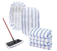 6 Pack Microfiber Mop Pads Covers Replacement Compatible with O-Cedar,Terry Cloth Mop Refills 15x8 Inch Pads for Wet Dry Hardwood Floor Cleaning, Washable & Reusable Mopping Pads