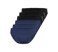 6 Pack Mini Briefs Cotton & More by Ammann 700711 M-6XL Black and Night Blue