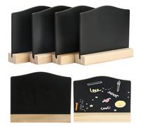 6 Pack Mini Chalkboard Signs with Stands, Double Sided Small Blackboard for Kitchen Notes, Table Numbers, Food Labels, Party Buffet & Cafe Decor
