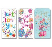 6 Pack Money Wallets with Envelopes Gift Cards Cash Presents Birthdays £ Different Designs