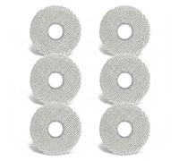 6 Pack Mop Pads Compatible for Dreame L40 Ultra/ L10S Ultra/ L10S Ultra Gen 2/X40 Ultra/L10s Pro Ultra Heat/X30 Ultra, compatible for Roborock QV 35A/ Saros 10R/ Qrevo S5V/ Qrevo S/Qrevo Series Parts