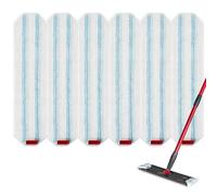 6 Pack Mop Replacement Heads for O-Cedar H2prO Flat Mop System Replace Head Microfiber Mop Refill Easy Cleaning Mop Head Replacement