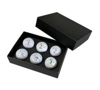 6-Pack Motivational Golf Balls with Cute Character Designs, Funny Inspirational Gift Set in Black Box, Novelty Golf Gifts for Men & Women, Unique Golfer Present