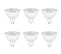 6 Pack MR16 GU5.3 LED 5W 12V Reflector Bulb, Warm White 2700K, Equivalent to 50W 35W Halogen Spotlight Bulb, 500LM, 120°Beam Angle, Non-Dimmable, for Hallway, Ceiling Spotlight